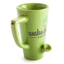 Wake n Bake Green Coffee Mug