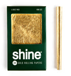 Shine 24K Gold King Size Rolling Papers 6-Sheet Pack