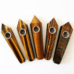 Crystal Pipe - Tigers Eye